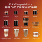 Kaffeevollautomat 5400 Series EP5447/90 Schwarz/Chrom | LatteGo Milchsystem, Intuitives Display, 12 Kaffeespezialitäten und 4 Benutzerprofilen