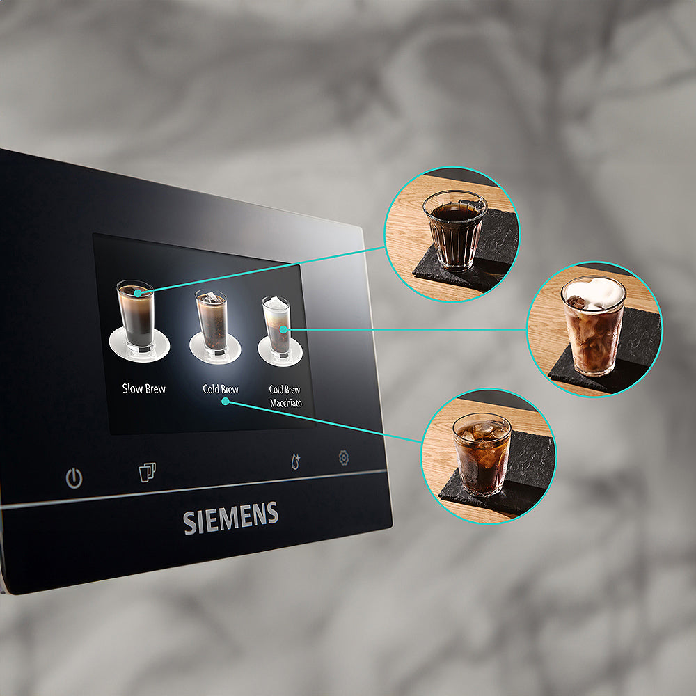 Kaffeevollautomat EQ700 classic TP715D01, intuitives 5" TFT-Display, App - Grau