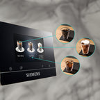 Kaffeevollautomat EQ700 classic TP715D01, intuitives 5" TFT-Display, App - Grau